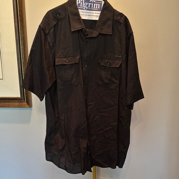 Lands' End Other - Sean John Black Short Sleeve Button down Shirt 3XL